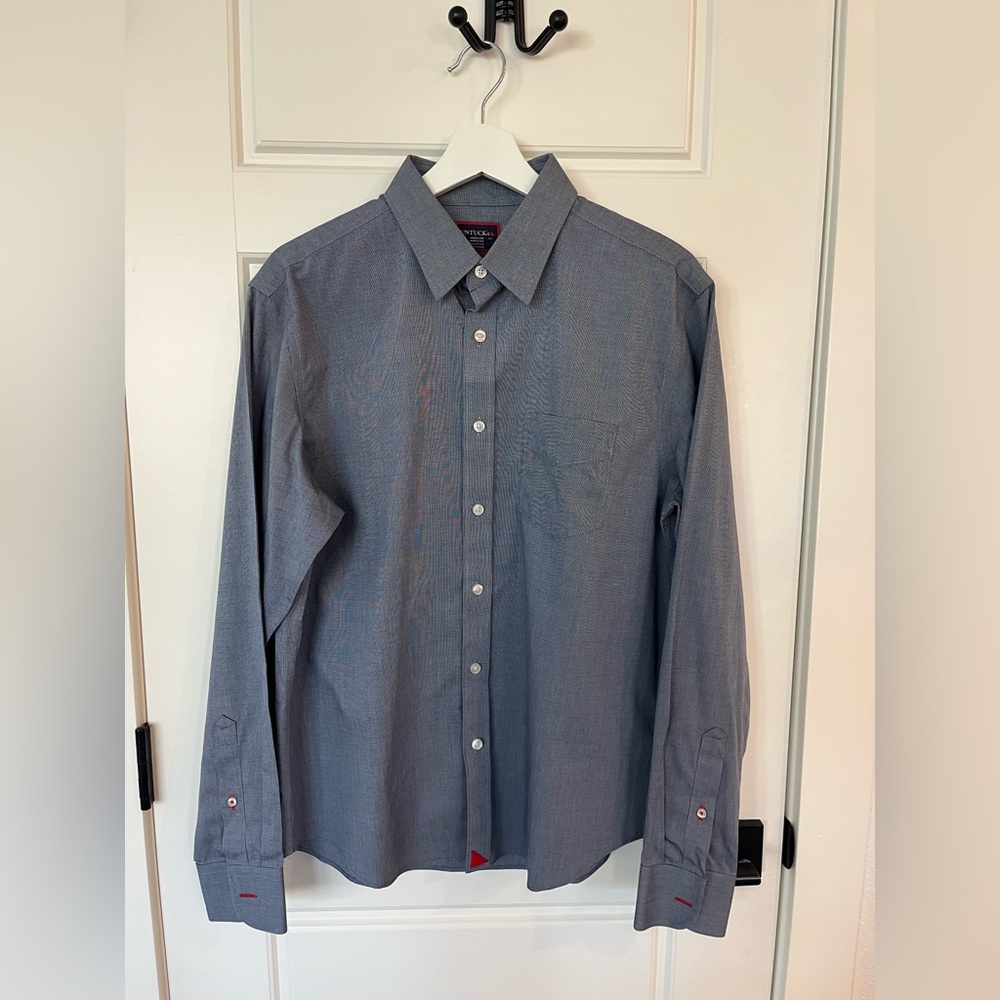 UNTUCKit Slate Blue Long Sleeve Button Down Shirt Men’s Medium